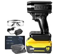 Souffleur de feuilles sans fil Turbo Jet V3.0 2026 à double soufflage, 160 000 tr/min, 200 km/h, séchoir portable de voiture de 20 cm, pour terrasse, pelouse, feuilles, poussière et neige (pour