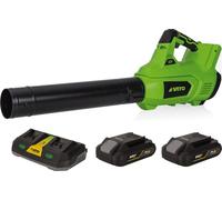 Souffleur de jardin 40V + 2 Batteries lithium 2AH + Chargeur DOUBLE VITO