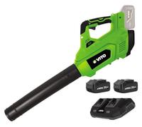 Souffleur de jardin 40V - 2 Batteries lithium 4AH + Chargeur DOUBLE VITO