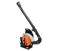 Souffleur de jardin à deux temps 63 cc à 2 temps à essence 2,7 kW - Refroidi par air - Avec réservoir de 1,8 l - 6800 tr/min - Bandoulière réglable - Pour feuilles, neige, poussière, chantier