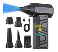 Souffleur de nettoyage rechargeable Turbo Jet 105 000 tr/min, souffleur à neige portable à 4 vitesses réglables pour voiture