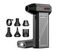 Souffleur électrique - 150 000 tr/min - Engrais d'air sans chargeur - Moteur sans balais durable avec lumière LED SOS - Aspirateur réglable pour ordinateur, animaux de compagnie, extérieur, maison et