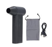 Souffleur électrique à jet de poussière, 4 vitesses de vent 130 000 tr/min, 180 W, 4 000 mAh, moteur sans balais, souffleur à air comprimé, ventilateur turbo pour intérieur et (Noire)