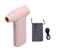 Souffleur électrique à jet de poussière, 4 vitesses de vent 130 000 tr/min, 180 W, 4 000 mAh, moteur sans balais, souffleur à air comprimé, ventilateur turbo pour intérieur et (Rose)