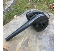 Souffleur électrique et aspirateur 2 en 1 avec fonction broyeur pour nettoyage de terrasse et collecte des débris - Noir 38 cm