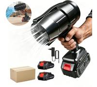 Souffleur Électrique Turbo 120 km/h 36000 tr/min, Ventilateur Puissant Sans Fil, Séchoir de Voiture, Souffleur de Neige et de Feuilles, Nettoyeur de Poussière, Ventilateur Jet pour Batterie 21V Black