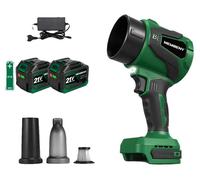 Souffleur électrique turbo, 3000 W, sans fil, 2 batteries de 4,5 Ah