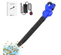 Souffleur et aspirateur de feuilles à batterie avec fonction de broyage - Appareil de jardin électrique - 300 W - Batterie 4,0 Ah - Batterie incluse
