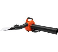 Souffleur et aspirateur de feuilles Benzin – Modèle EBV260 – Fonction soufflage et aspiration – Démarrage manuel – Léger (6,5 kg) – Poignée antidérapante – Fentes de ventilation – Couleur : orange