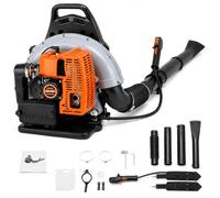 Souffleur Feuille Dorsal 63CC Moteur 2 Temps | Réservoir de Carburant 1.8L, 2.7KW 6800tr/min, Bandoulière Réglable
