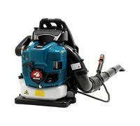 Souffleur Feuilles Thermique Dos 75.6cc 4T 2.6kW 14.1m³/s Bleu | réservoir 1.9L,moteur EH075,démarrage facile,sangle respirante,tuyau 168cm - idéal jardin,feuilles,neige, graviers, chantier