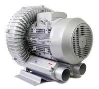 Souffleur haute pression 1,48 HP (1100 W) pour aération des eaux usées, aquarium et étang à poissons, grand anneau vortex de flux d'air, alliage d'aluminium durable, monophasé 60 Hz
