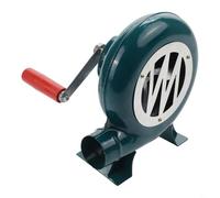 Souffleur manuel à manivelle en fer pour démarreur - Soufflet à manivelle pour allumage au charbon - Soufflet manuel portable pour réchauds de camping - Ventilateur de barbecue en fer robuste pour