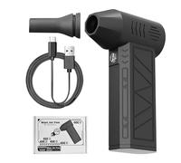 Souffleur portable - Dimensions compactes 14,3 x 9,3 x 3,9 cm, outil pour la pression d'air, appareil pour enlever la poussière, souffleur pour le nettoyage à trois vitesses, machine pour I