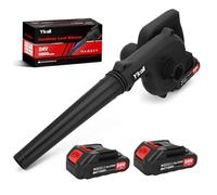 Souffleur sans Fil 24V - Puissant et Léger pour Jardin, Voiture, Atelier | 2 x 2000 mAh, 40 min, Charge Rapide, 0,9 kg, Certifié GS, Toute L'année pour Jardin, Terrasse, Cour et Garage