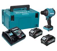 Souffleur sans fil Makita AS 001 GM201 40 V max. Brushless + 2 batteries 4,0 Ah + chargeur + Makpac
