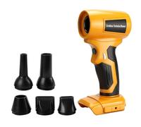Souffleur sans fil pour batterie Dewalt 18 V 20 V | Souffleur de feuilles sans balais 130 000 tr/min, souffleur à air portable avec vitesse réglable et 5 buses pour voiture