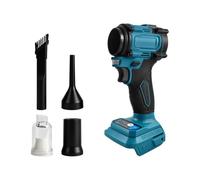Souffleur sans fil pour Makita 18 V, aspirateur à main 2 en 1 sans balais 20 000 tr/min avec vitesse réglable et buses pour voiture, maison, ateliers (sans batterie)