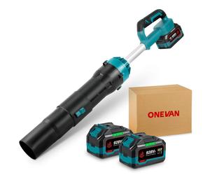Souffleur sans fil Turbo 220 m/s Souffleur de feuilles avec 2x 4.5Ah batterie, Souffleur de feuilles pour le jardin, la voiture et la maison