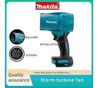 Souffleur Violent Makita 30000 tr/min, Ventilateur Turbo Jet 18V, Dépoussiéreur Électrique, Outil de Nettoyage Rechargeable à Vitesse de Vent Turbo noir