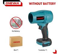 Souffleurs d'air et souffleurs de feuilles - Souffleur à main Turbo - Sans fil - 150 m/s - 1200 W - Système de batterie 18 V - Sans batterie - Or
