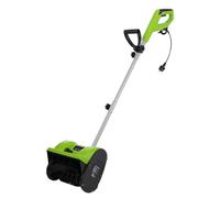 Souffleuse à neige électrique 220 V 1200 W avec moteur en cuivre pur et lame à rouleau en nylon, angle de préhension (180°) et direction de déneigement réglable, largeur 30 cm, souffleuse à neige