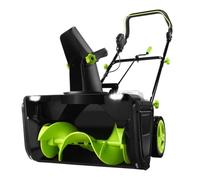 Souffleuse à Neige électrique sans Fil 40 V, 3500 W Moteur sans balais, Largeur 50 cm, Profondeur 25 cm, portée 7,6 m, goulotte réglable à 180° et éclairage LED 2Batteries