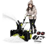 Souffleuse à Neige Mono-Étagée Sans Fil Moteur Sans Balai 2-Battery