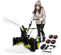 Souffleuse à Neige Mono-Étagée Sans Fil Moteur Sans Balai 4-Battery