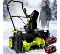 Souffleuse à Neige sans Fil 40 V avec Moteur sans balais de 3 500 W et Deux Batteries