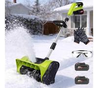 Souffleuse à Neige sans Fil, sans balais et à Batterie, Un déneigement Rapide. Largeur de déneigement : 25 cm, Profondeur : 16 cm, Vitesse de déneigement Jusqu’à 159 kg/Min, portée : 7,6 m, Chargeur