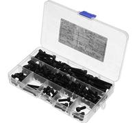 Soufre M5CH1 140pcs M5 12,9 arbone Acier Hex Hex Base Cap Tête Vis Boulon Assortiment Kit