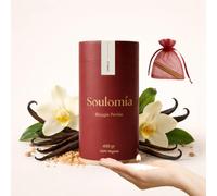 Soulomia Bougie Perlée Parfumée Vanille 450 g | Perles de cire végétale, 15 mèches incluses, rechargeable, idée cadeau Saint-Valentin, fête des mères