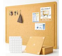 Soundsbay Grand Tableau en Feutre avec Adhésifs Jaune Lot de 6 Pièces | Pour Affichage et Notes, en Liège, Tableaux Mémo, pour Décoration Murale, Bureau, Cuisine, Photos, 90×60cm