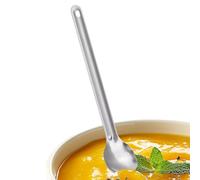 Soup Spoon - 22x4cm Titanium | Titanium Alloy Kitchen Utensils | Rice Spoon | For Tea Milk Powder Flour Sugar Rice Home Hotel Dormitory Rental Camping Picnic Backpacking Hiking Trekking Restaurant