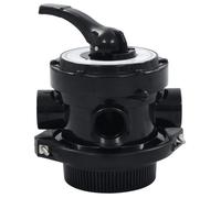 Soupape à multi-voies - vidaXL - ABS - 1,5"" - 4 fonctions - Manomètre intégré