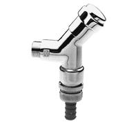 Soupape de connexion 1/2 pouce, à fixer au mur, en chrome, avec protection anti-retour