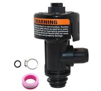 Soupape de décharge d'air manuelle avec joint torique compatible avec Pentair pour Clean et Clear Plus pour filtre de piscine Predator Pièce de rechange 98209800 Couleur noire pour l'entretien du