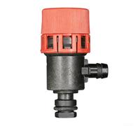 Soupape de décharge de pression pour chaudière à gaz - Dispositif de sécurité avec construction en plastique robuste - Finition rouge et noire - Installation simple - Fonctionnement cohérent