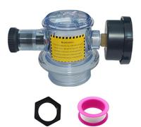 Soupape de Purge d'air Manuelle pour filtres à Sable de Piscine et Spa, pièce de Remplacement avec manomètre 0 à 60 PSI, écrou Hexagonal Noir, Ruban d'étanchéité, Compatible 273564Z, pour Une Pose