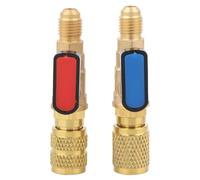 Soupape de remplissage de réfrigérant 1/4" SAE, en laiton et ABS, pour les fluides frigorigènes R22 et R410A