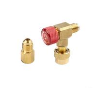 Soupape de sécurité en cuivre à angle droit de 90 degrés compatible avec R22 R32 R410a pour systèmes de climatisation de voiture et de maison Fonctionnement haute pression (B)