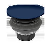 Soupape de vidange permanente Kaldewei avec couvercle émaillé, modèle n° 3904, 905800000677, Couleur: Bleu marine mat
