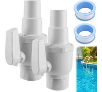 Soupape de vidange pour piscine - Robinet à bille pour skimmer - Adaptateur de tuyau flottant - Robinet de vidange - Pompe flottante SP0729