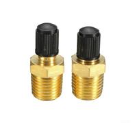 Soupape réservoir air comprimé 200PSI laiton | Laiton massif plaqué nickel, résistance , filetage 1/4" NPT standard, idéal maintenance