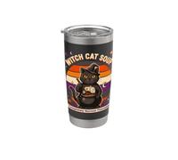 Soupe de chat sorcière complètement normale du jeudi Gobelet isotherme en acier inoxydable double paroi