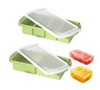 Souper Cubes Lot de 2 moules de congélation en silicone avec couvercle 250 ml, 500 ml sans BPA