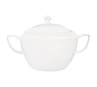 Soupière en porcelaine - Orion - 3,5 l - Avec couvercle - 33x20x24 cm - Blanche - Adaptée au lave-vaisselle