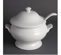 Olympia Soupière et louche OLYMPIA 2,5 L Blanc - résistante aux chocs, durable