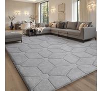 Sour Lemon Tapis 3D pour Salon, Chambre à Coucher, Salon, Extra Large, Lavable en Machine, antidérapant, pour Chambre d'enfant, Chambre à Coucher, 160 x 230 cm, Gris